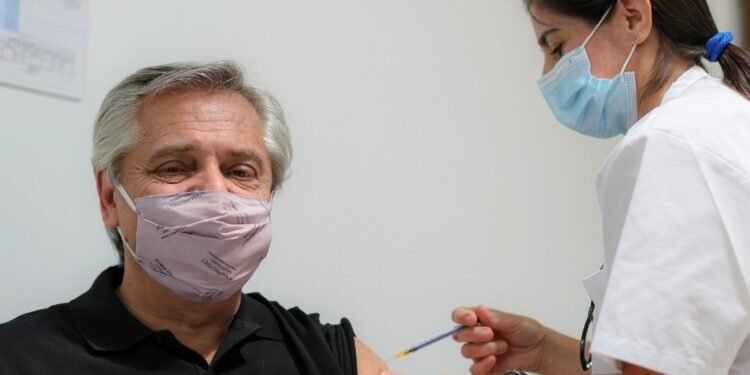 Alberto Fernández con Coronavirus