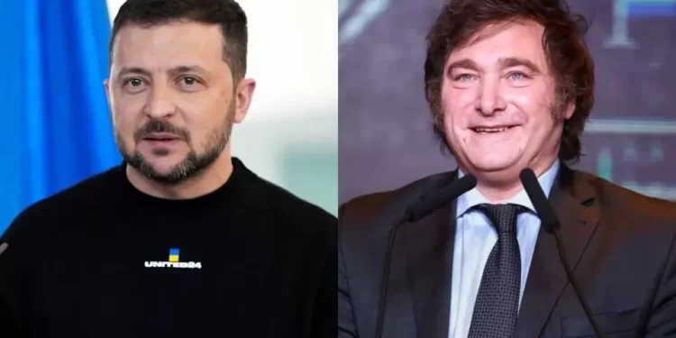 Javier Milei se reunió con Volodimir Zelensky en la previa del Foro de Davos