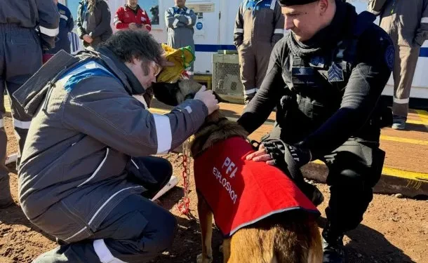 Foco en Vaca Muerta: Milei con empresarios.