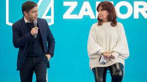 Kirchner y Kicillof, juntos para disipar tensiones.