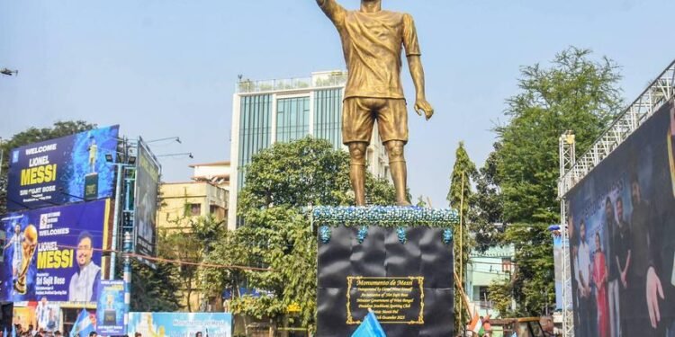 Retirarán la estatua de Lionel Messi en India por razones de seguridad