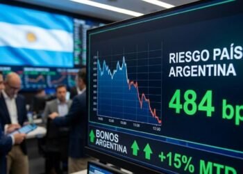 El riesgo país alcanza un mínimo en más de ocho años y se acerca a los 400 puntos