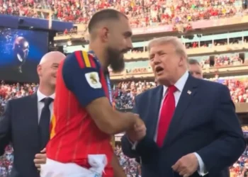 El saludo de un jugador español a Trump que generó controversia