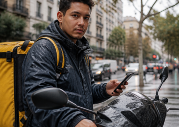 Junior Herrera, repartidor venezolano en España: “En una semana gané 571 euros, pero tuve que pagar 254 en impuestos”