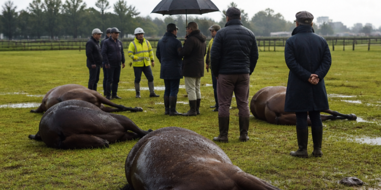 Tragedia en el Jockey Club de San Isidro: cuatro yeguas de polo pierden la vida por un rayo